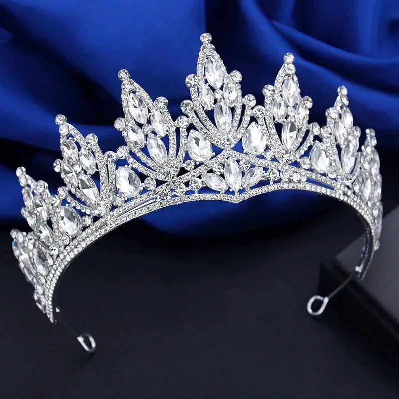 Wedding Hair Accessories - Silver Rhinestone Bridal Tiara