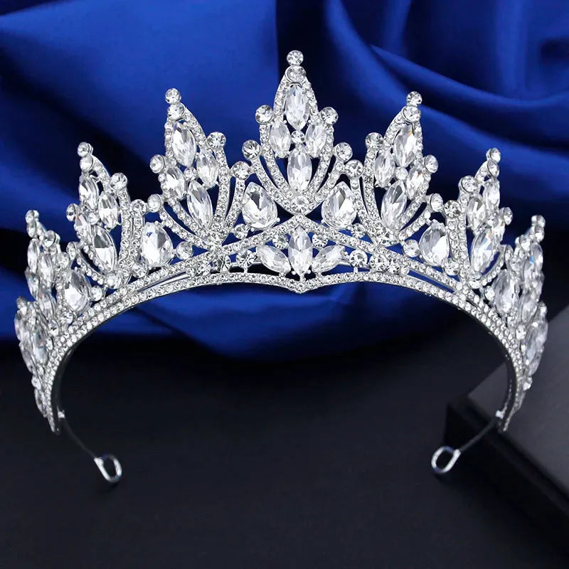Wedding Hair Accessories - Silver Rhinestone Bridal Tiara