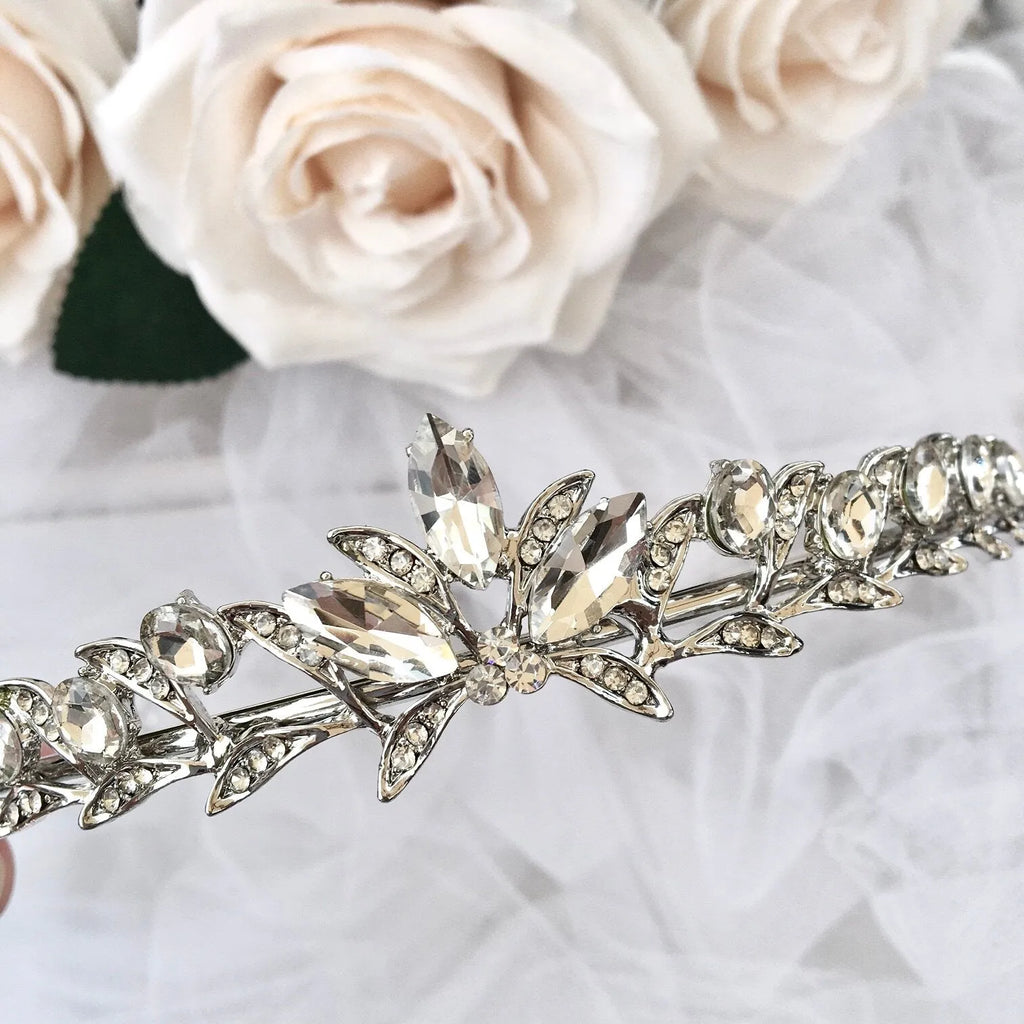 Wedding Hair Accessories - Silver Crystal Bridal Tiara