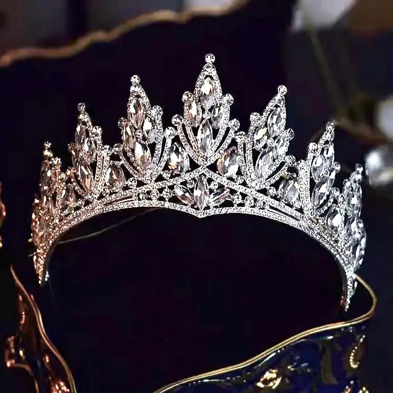 Wedding Hair Accessories - Silver Rhinestone Bridal Tiara
