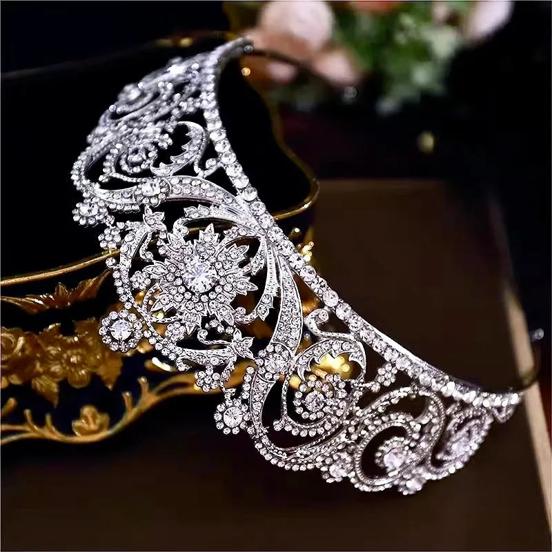 Wedding Hair Accessories - Silver Crystal Bridal Tiara
