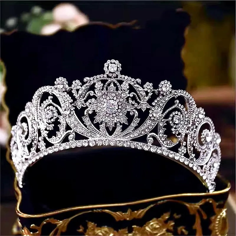 Wedding Hair Accessories - Silver Crystal Bridal Tiara