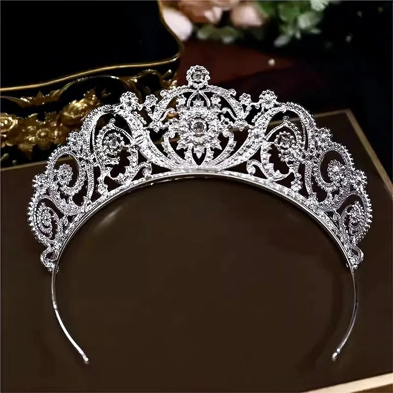 Wedding Hair Accessories - Silver Crystal Bridal Tiara