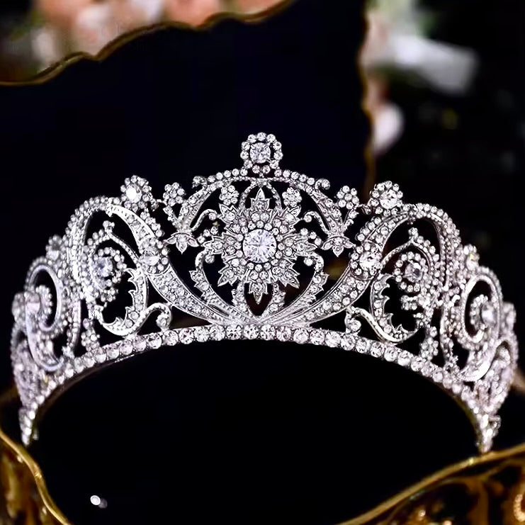 Wedding Hair Accessories - Silver Crystal Bridal Tiara