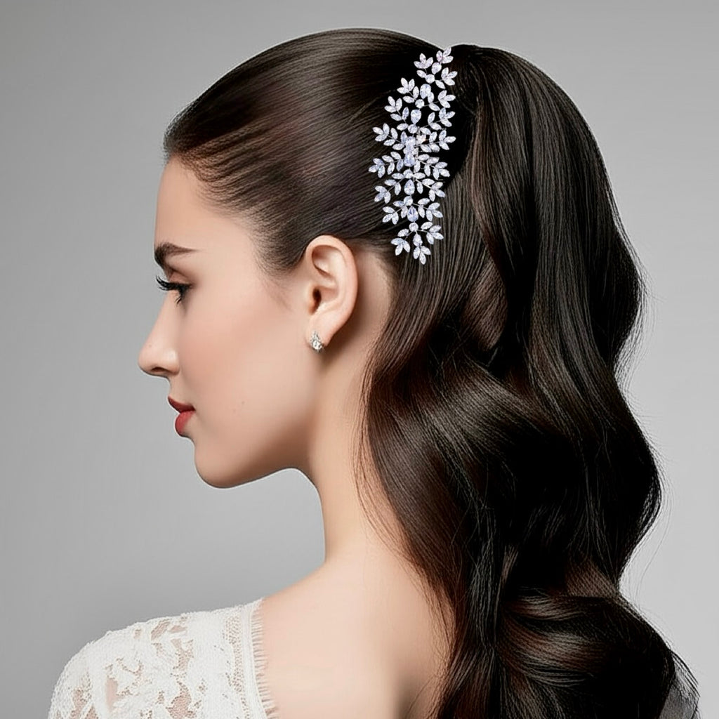 Wedding Hair Accessories – Sparkling Cubic Zirconia Bridal Hair Comb