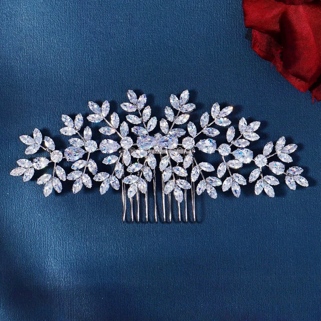 Wedding Hair Accessories – Sparkling Cubic Zirconia Bridal Hair Comb