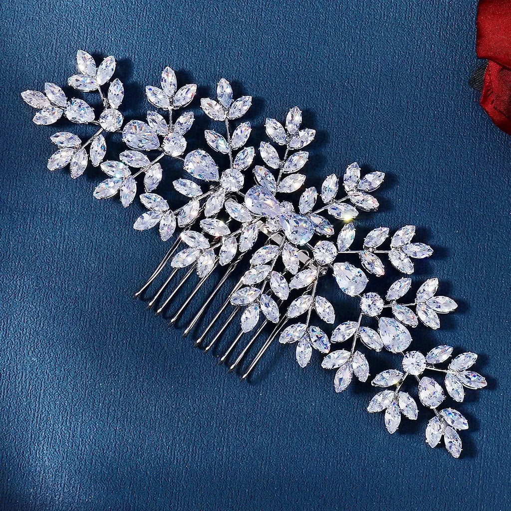 Wedding Hair Accessories – Sparkling Cubic Zirconia Bridal Hair Comb