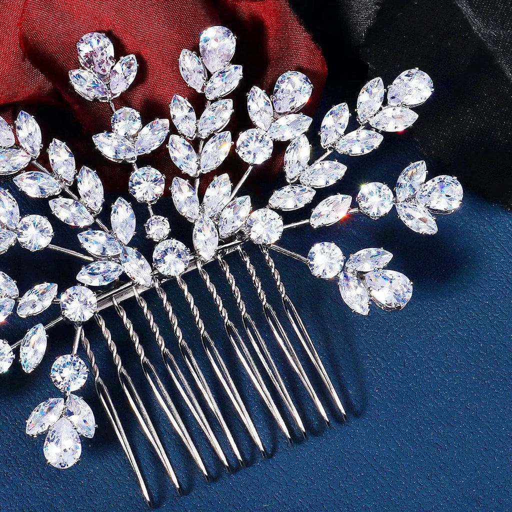 Wedding Hair Accessories – Sparkling Cubic Zirconia Bridal Hairpiece