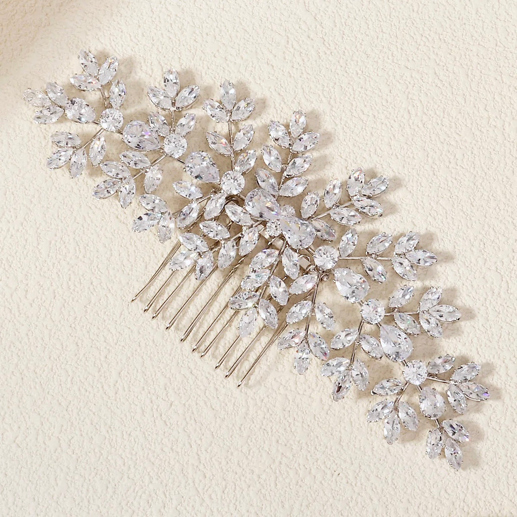 Wedding Hair Accessories – Sparkling Cubic Zirconia Bridal Hair Comb