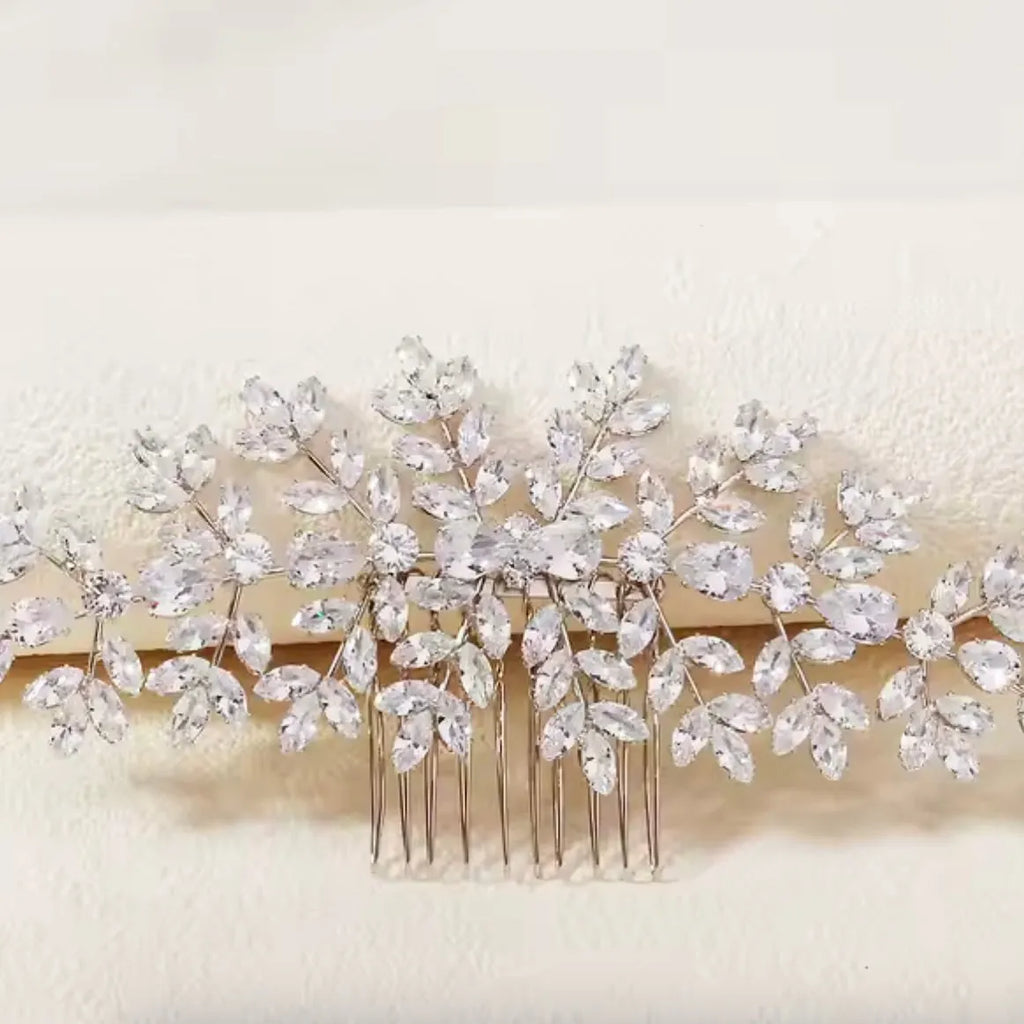 Wedding Hair Accessories – Sparkling Cubic Zirconia Bridal Hair Comb