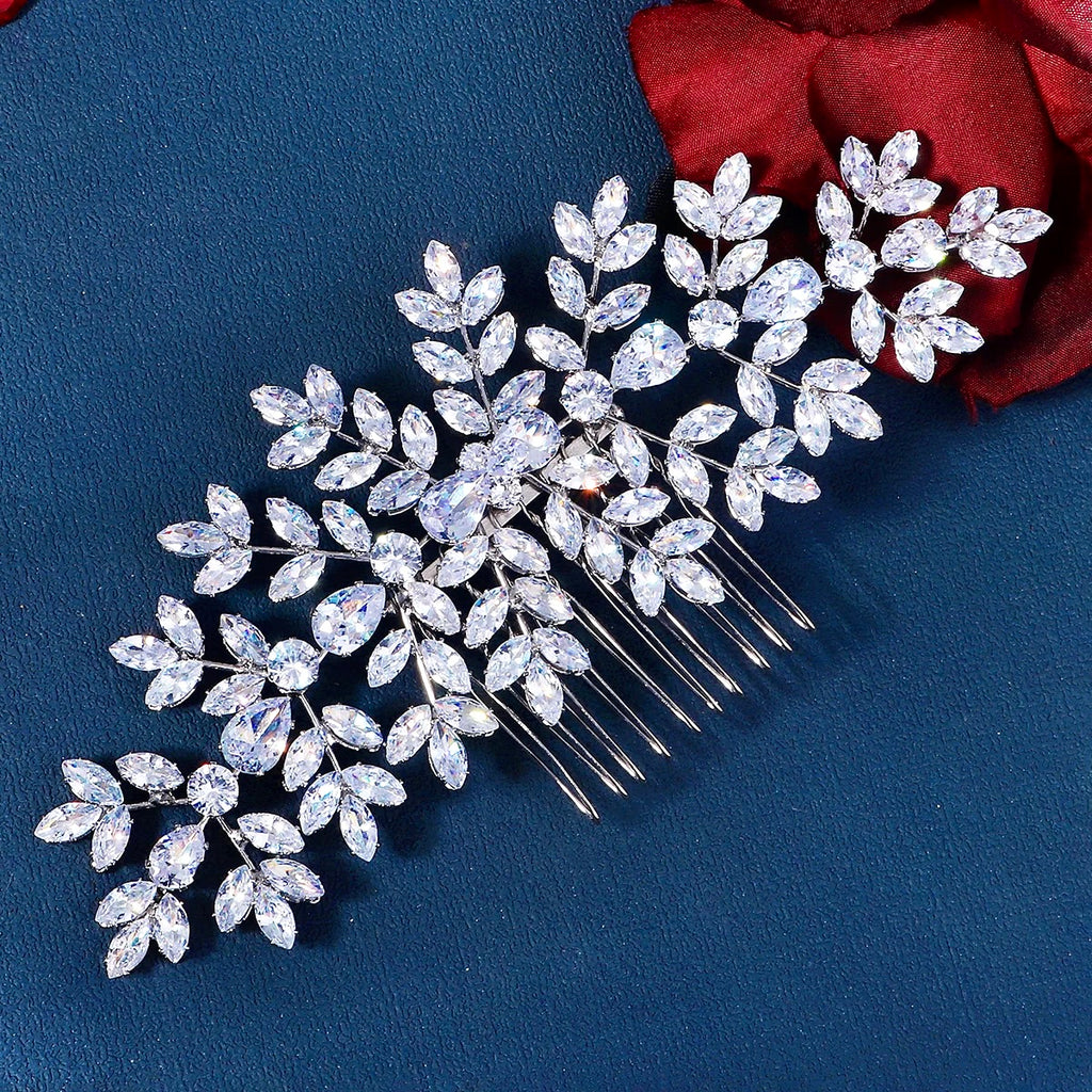 Wedding Hair Accessories – Sparkling Cubic Zirconia Bridal Hair Comb