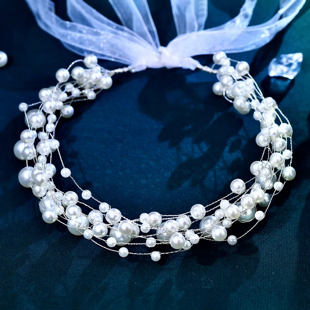 Wedding Hair Accessories - Pearl Bridal Headband