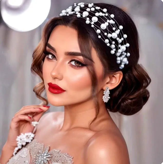 Wedding Hair Accessories - Pearl Bridal Headband