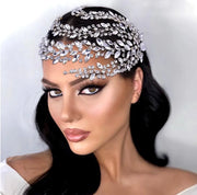 Silver Rhinestone Wedding Headpiece – Sparkling Bridal Hair  display picture 3
