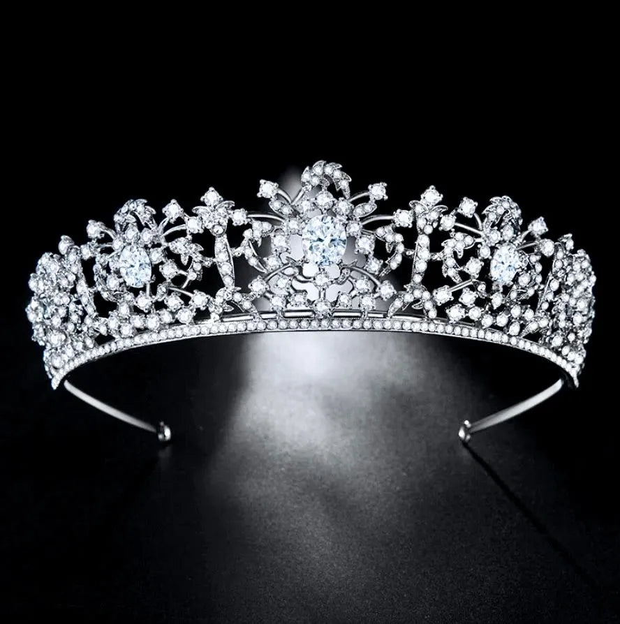 Wedding Hair Accessories - Cubic Zirconia Bridal Tiara