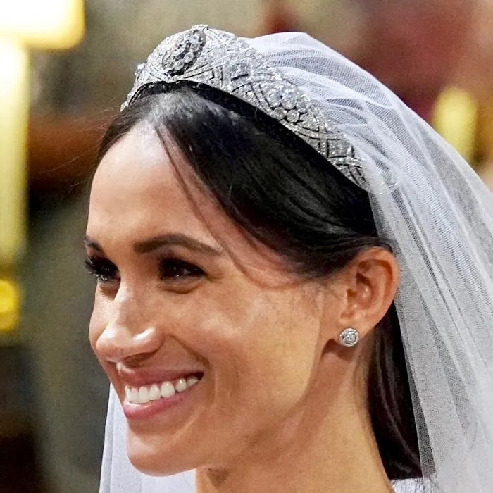 Wedding Hair Accessories - Silver Cubic Zirconia Bridal Tiara