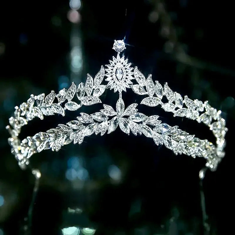 Wedding Hair Accessories - Silver Crystal BridalTiara