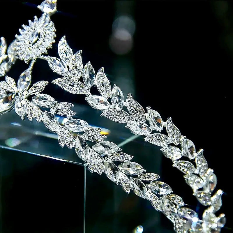 Wedding Hair Accessories - Silver Crystal BridalTiara