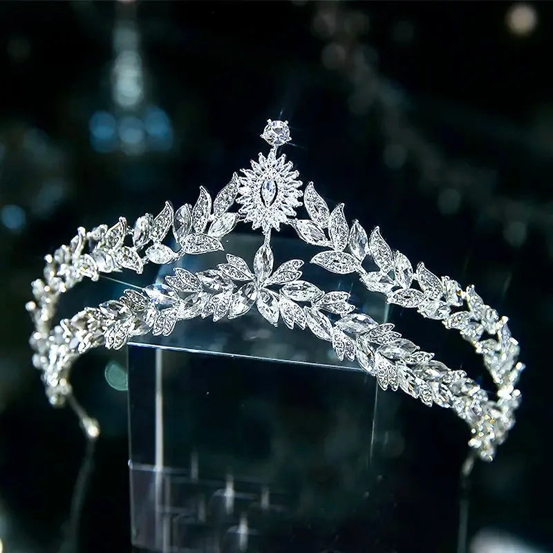 Wedding Hair Accessories - Silver Crystal BridalTiara