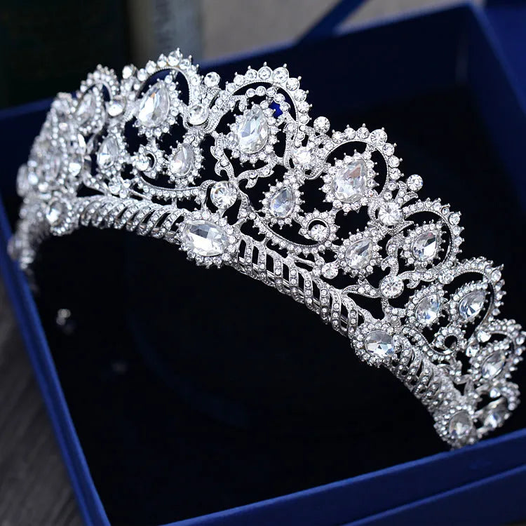 Wedding Hair Accessories - Silver Rhinestone Bridal Tiara