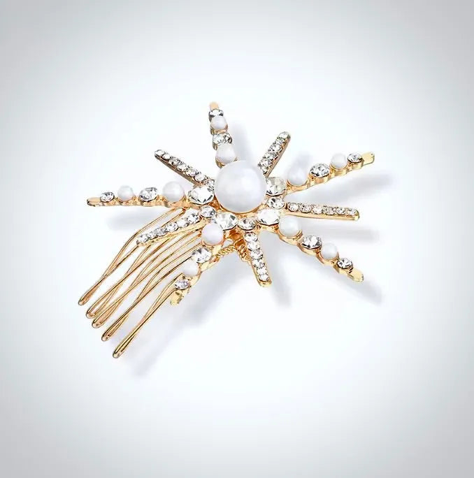 Wedding Hair Accessories - Snowflake Bridal Hair Comb - Available in Silver and Gold