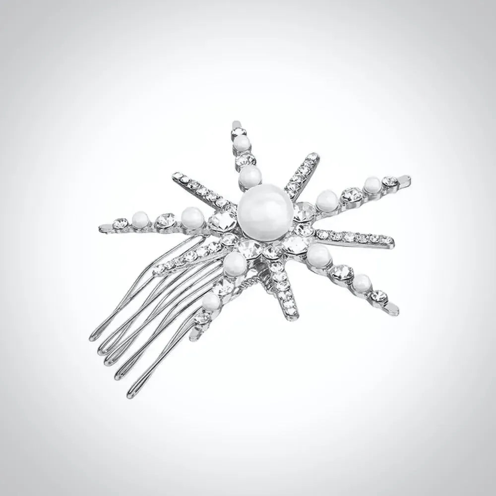 Wedding Hair Accessories - Snowflake Bridal Hair Comb - Available in Silver and Gold