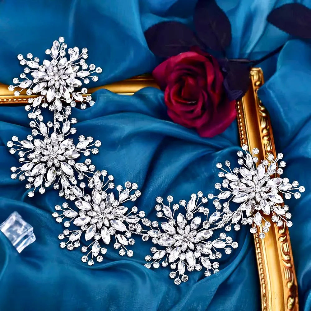 Wedding Hair Accessories - Winter Snowflake Bridal Headband 