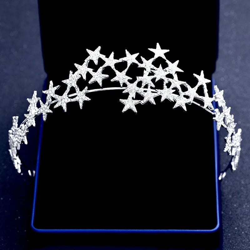 Wedding Hair Accessories - Star Bridal Tiara / Headband