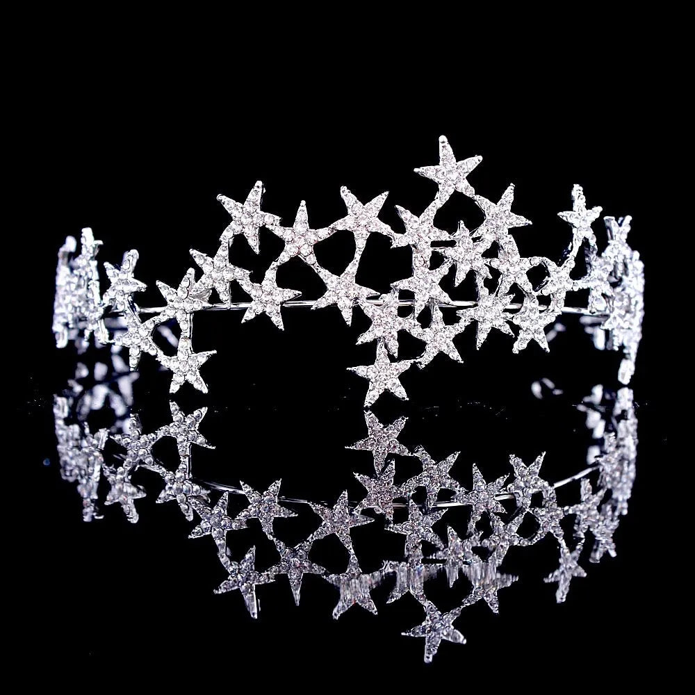 Wedding Hair Accessories - Star Bridal Tiara / Headband