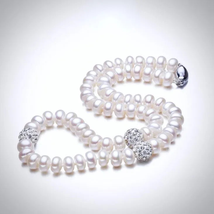 Wedding Pearl Jewelry - Natural Pearl and Sterling Silver 3-Piece Bridal Jewelry Set