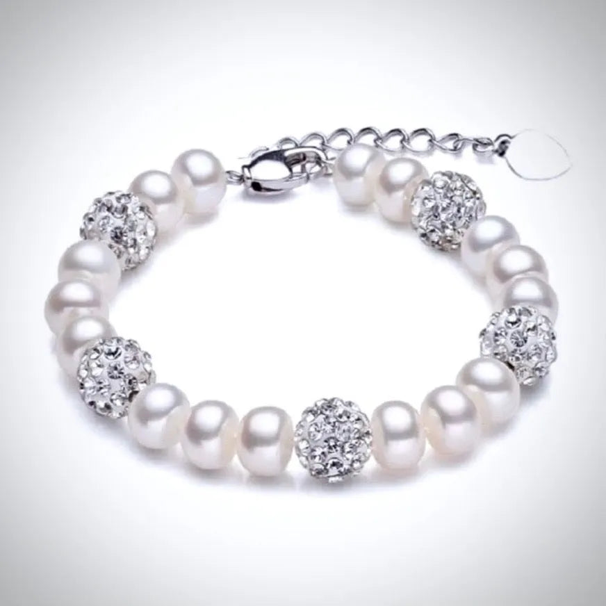 Wedding Pearl Jewelry - Natural Pearl and Sterling Silver 3-Piece Bridal Jewelry Set