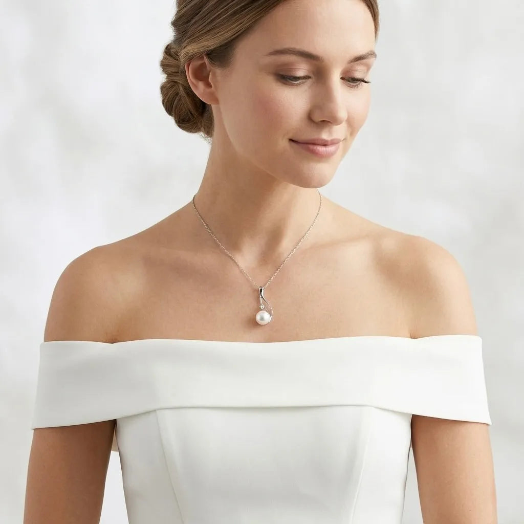 silver necklace dress jewellery Sophia Backdrop Necklace Set