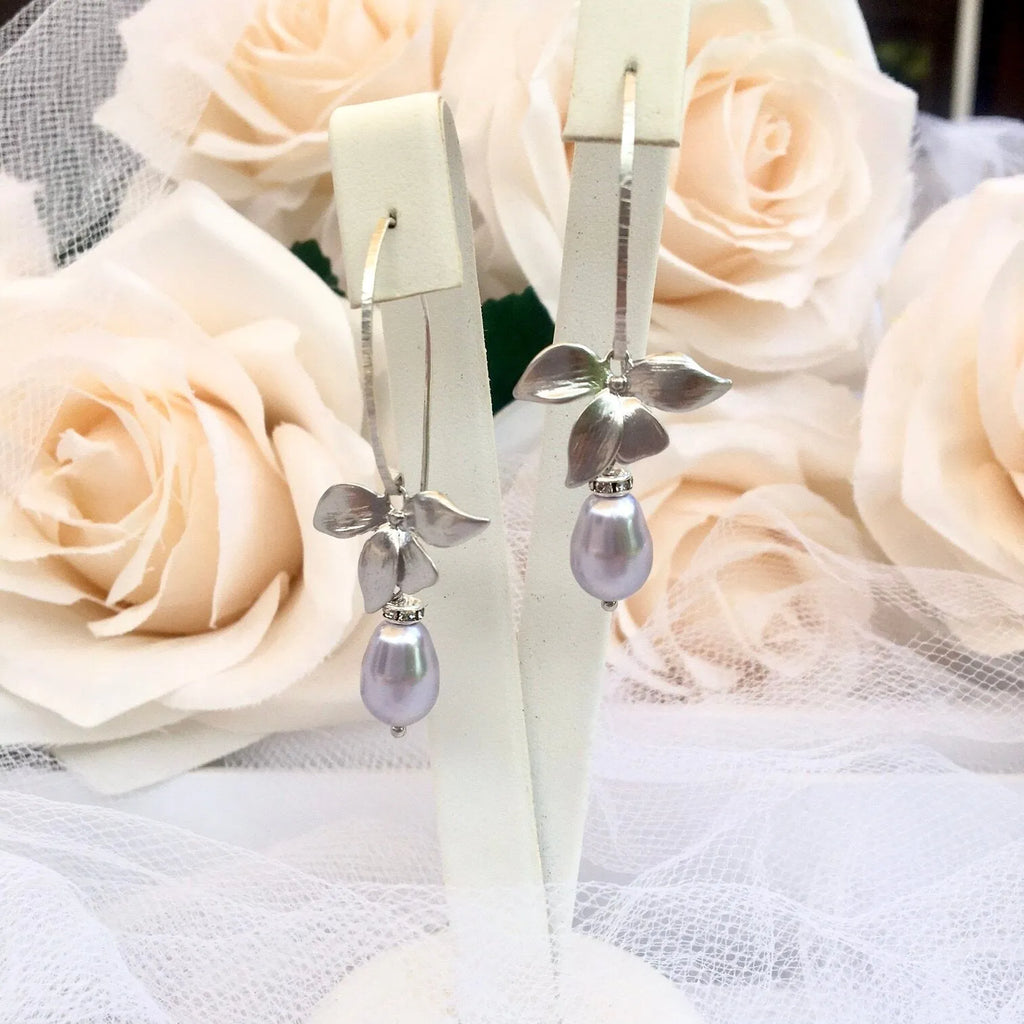 Pearl Wedding Jewelry Sets - Pearl and Sterling Silver Bridal Jewelry Set - More Colors