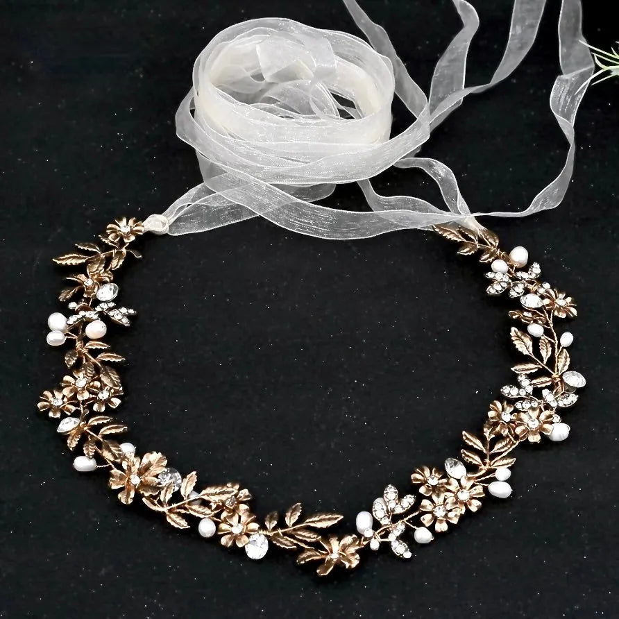 Wedding Accessories | Vintage Pearl & Rhinestone Bridal Belt  display picture 1
