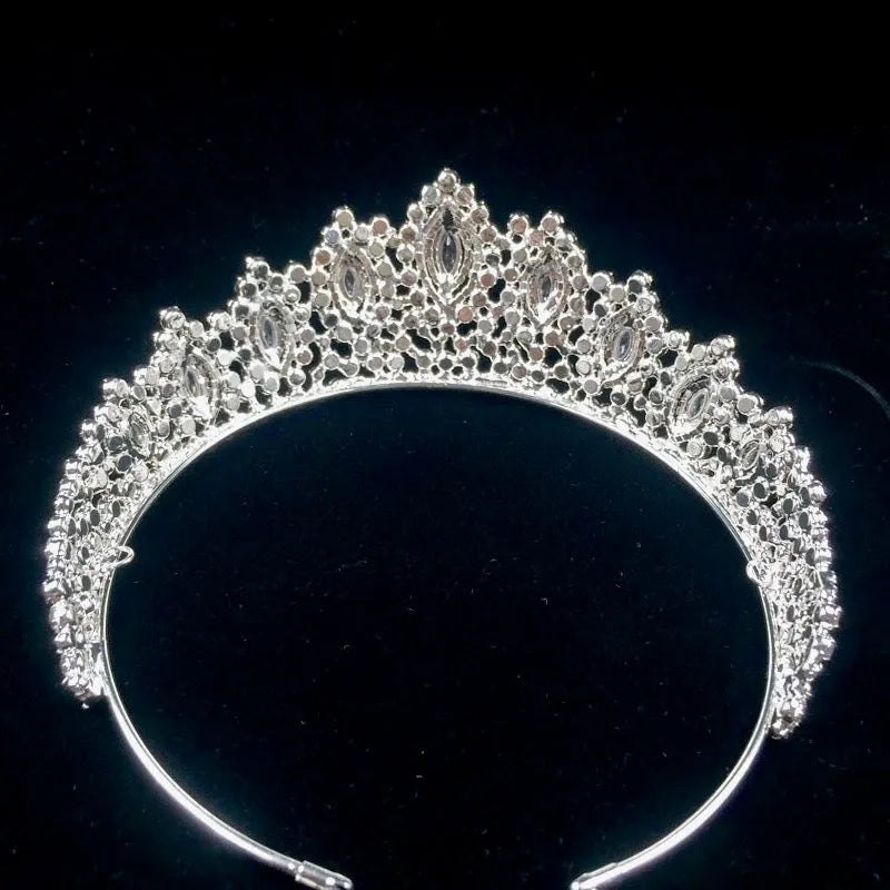Wedding Hair Accessories - Silver Cubic Zirconia Bridal Tiara
