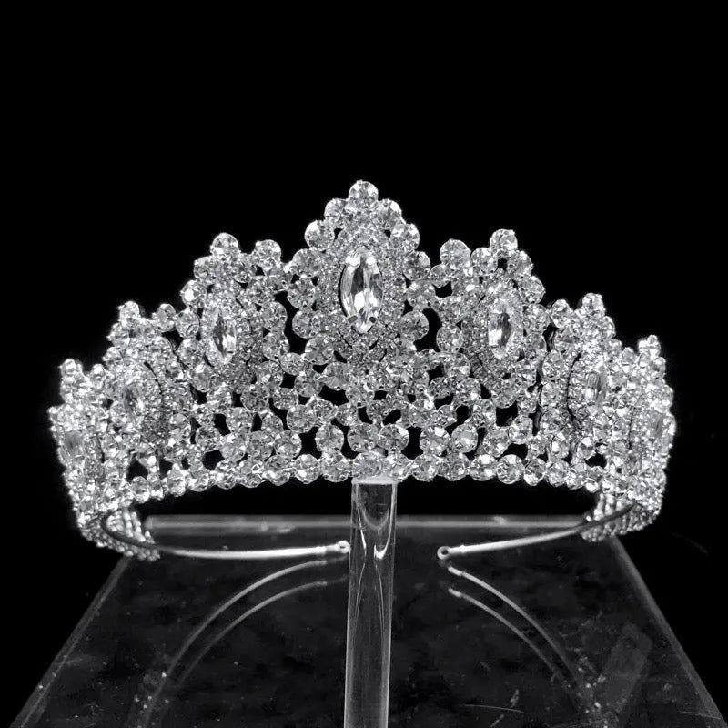 Wedding Hair Accessories - Silver Cubic Zirconia Bridal Tiara