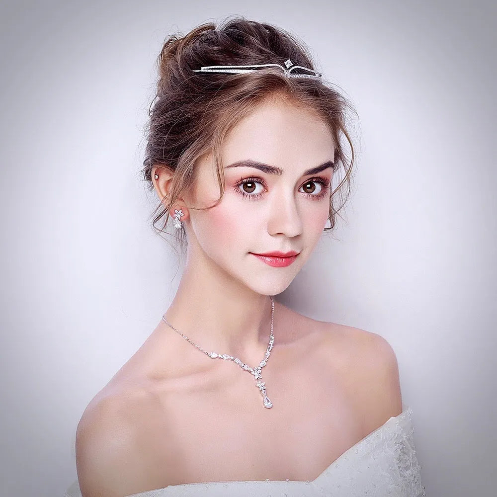 Wedding Hair Accessories - Wedding Cubic Zirconia Tiara
