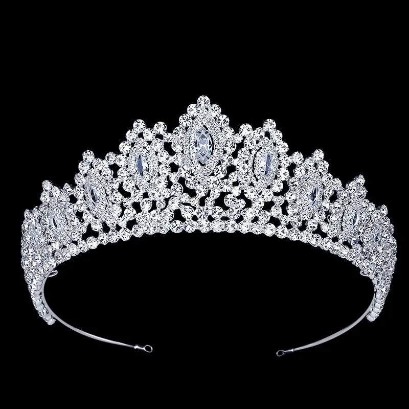 Wedding Hair Accessories - Silver Cubic Zirconia Bridal Tiara