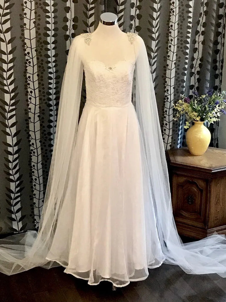 Wedding Veils - Bridal Cape Veil - Cathedral Length