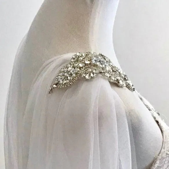 Wedding Veils - Bridal Cape Veil - Cathedral Length