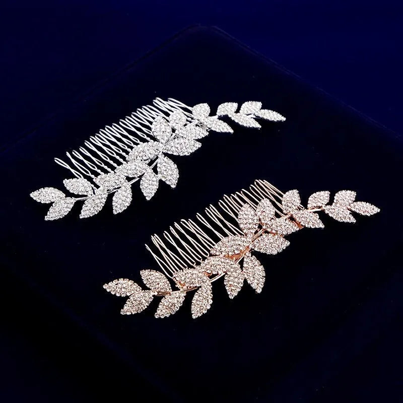 Wedding Hair Accessories - Crystal Bridal Hair Comb - Available in Rose Gold, Silver and Yellow Gold