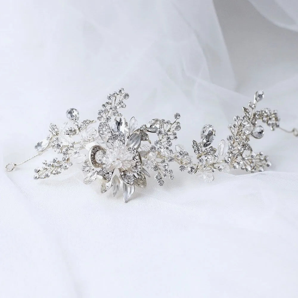 Wedding Hair Accessories - Austrian Crystal Bridal Headband / Hair Vine