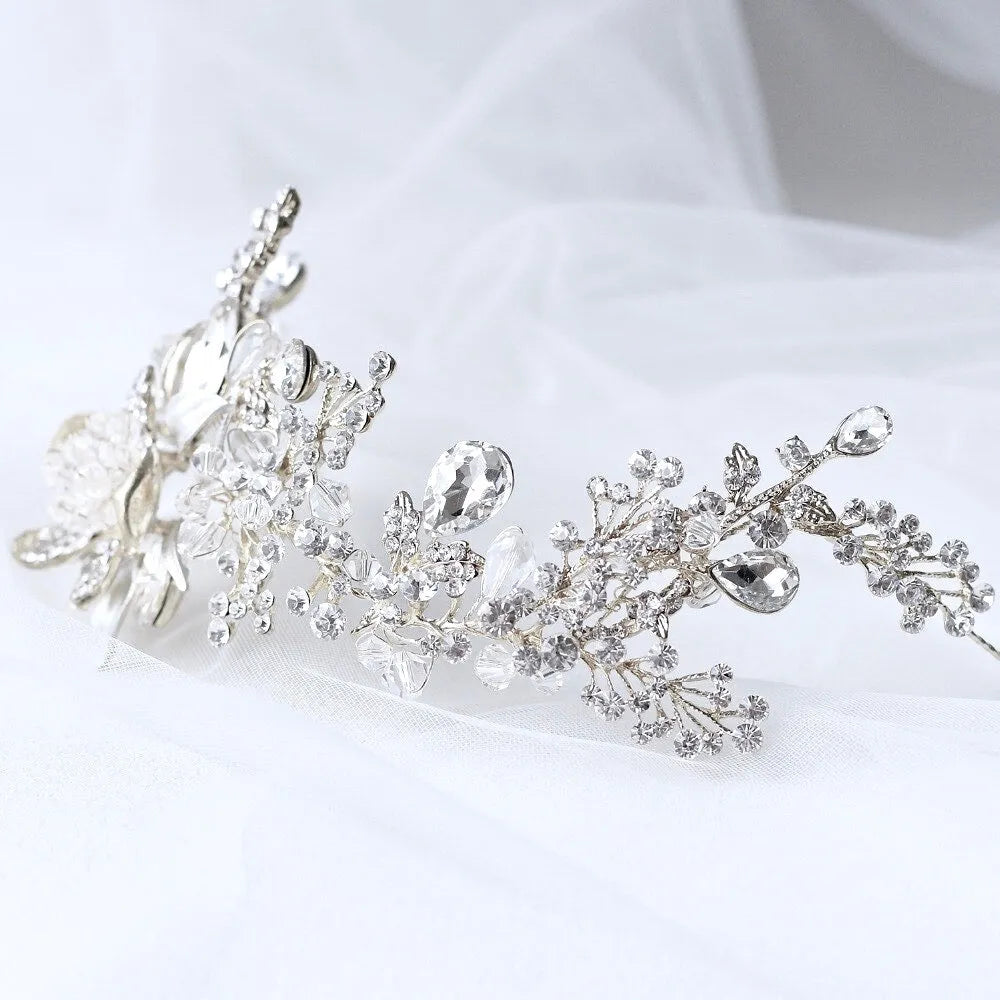 Wedding Hair Accessories - Austrian Crystal Bridal Headband / Hair Vine