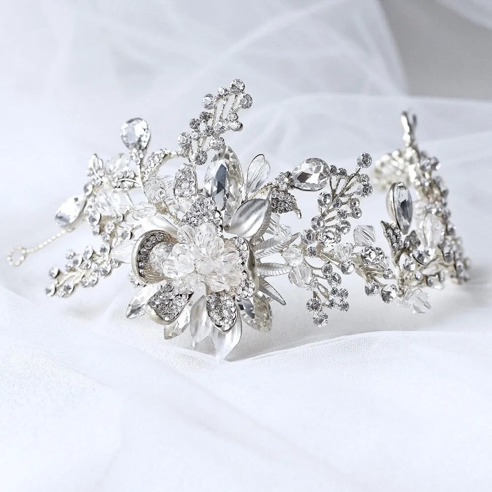 Wedding Hair Accessories - Austrian Crystal Bridal Headband / Hair Vine
