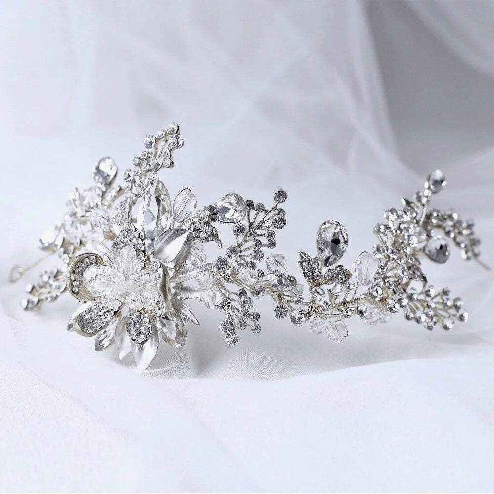 Wedding Hair Accessories - Austrian Crystal Bridal Headband / Hair Vine