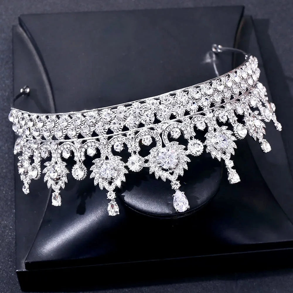 Wedding Hair Accessories - Crystal Wedding Tiara - Available in Silver and Gold