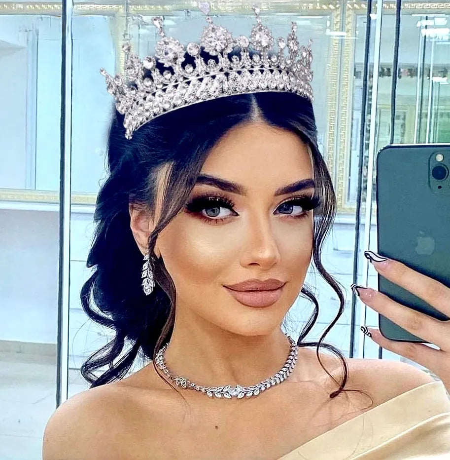Wedding Hair Accessories - Crystal Wedding Tiara - Available in Silver and Gold
