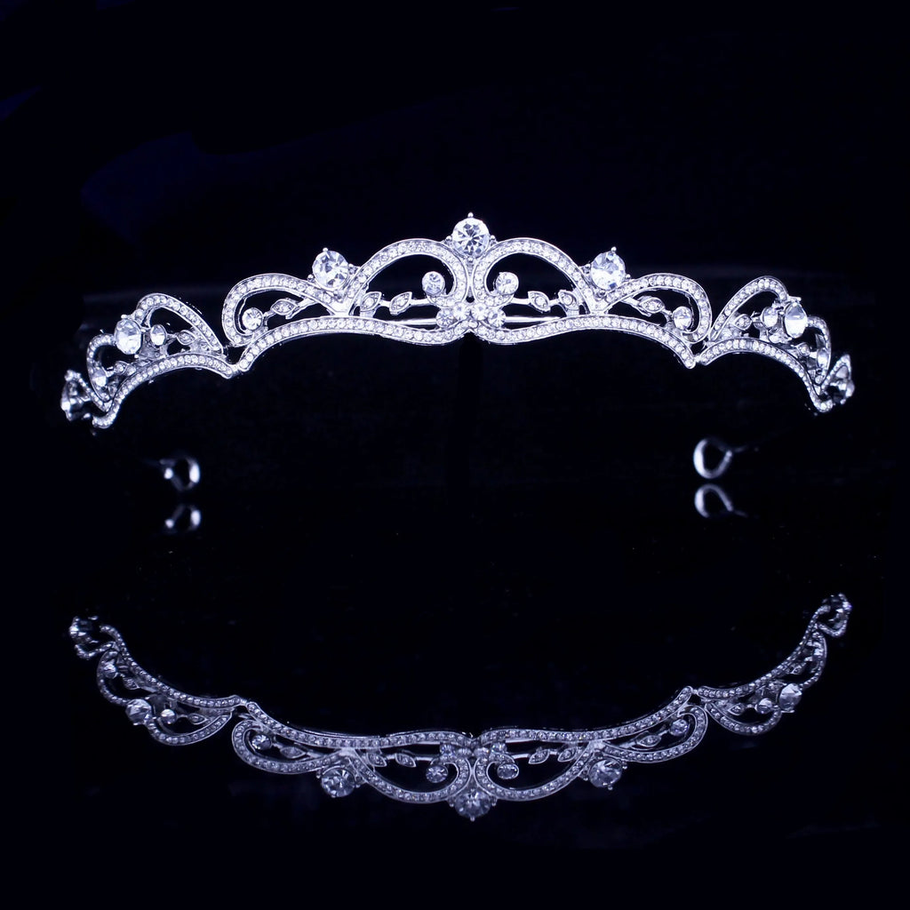 Wedding Hair Accessories - Rhinestone Bridal Tiara - Available in Silver, Rose Gold and Yellow Gold