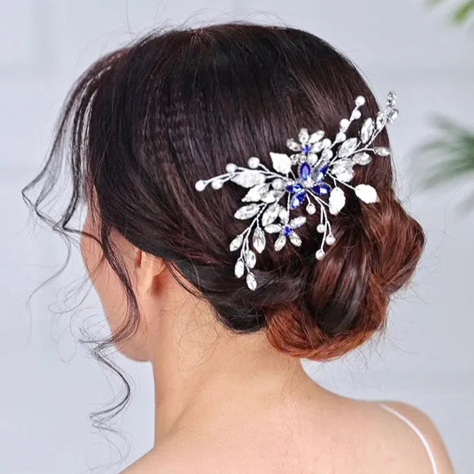 Wedding Hair Accessories - Pearl and Crystal Bridal Hair Comb - More Colors Available