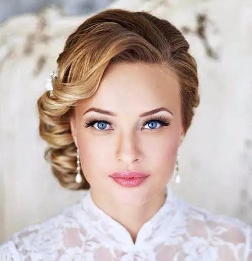 Pearl Wedding Jewelry - Pearl and Cubic Zirconia Bridal Earrings - Available in Silver and Yellow Gold